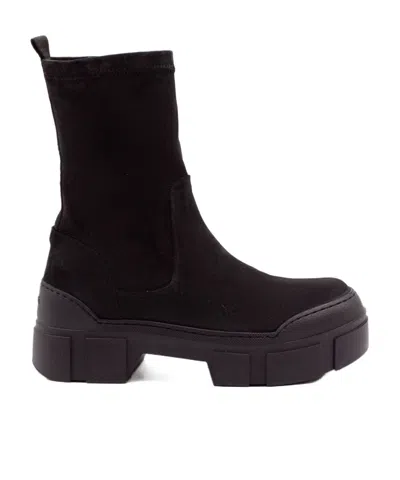 Vic Matie Platform Ankle Boots In Black