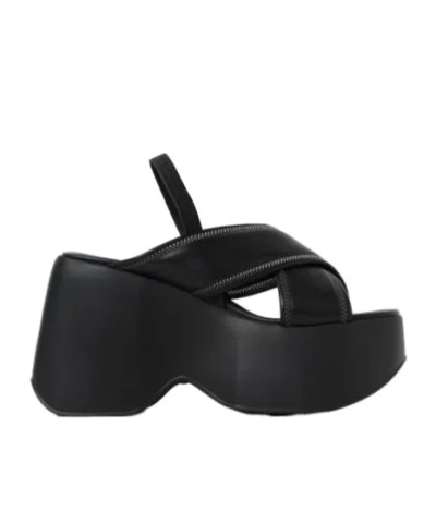 Vic Matie Platform High Heel Sandals In Black