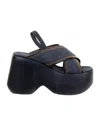 Vic Matie Platform High-heeled Sandals In Black