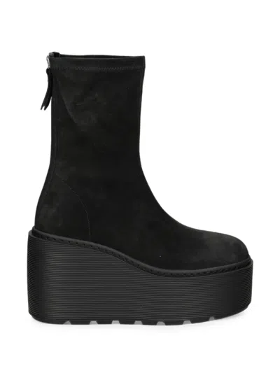 Vic Matie Platform Wedge Ankle Boots In Black