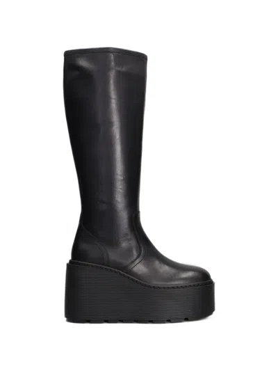 Vic Matie Platform Wedge-heel Boots In Multi