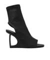Vic Matie Pointed Open Toe Sandals In Black