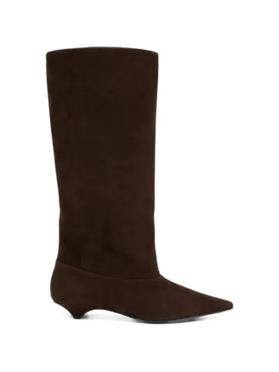 Vic Matie Pointed-toe Knee-high Boots In Brown