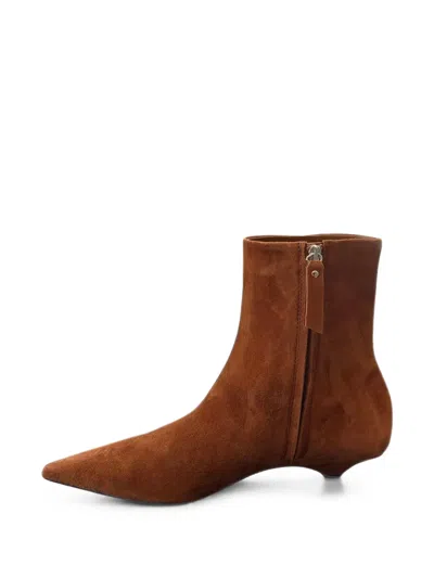 Vic Matie Pointed-toe Suede Ankle Boots In Multi