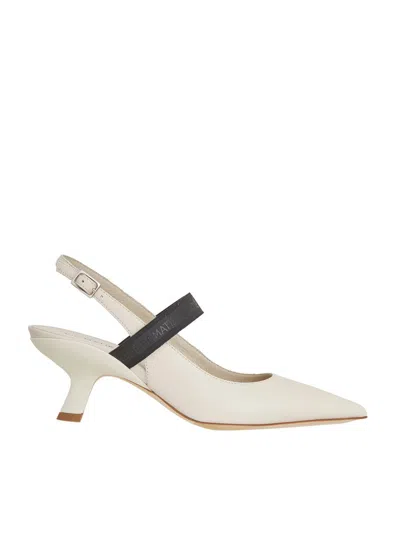 Vic Matie Pumps In White