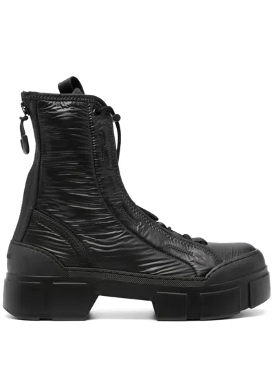 Vic Matie Roccia Combat Boots In Black