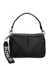 Vic Matie Rochelle Geometric Shoulder Bag In Black