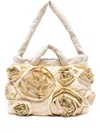 Vic Matie Rose-appliqué Tote Bag