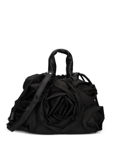 Vic Matie Rose Handbag In Black
