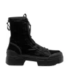 Vic Matie Round-headed Short Boots In Black
