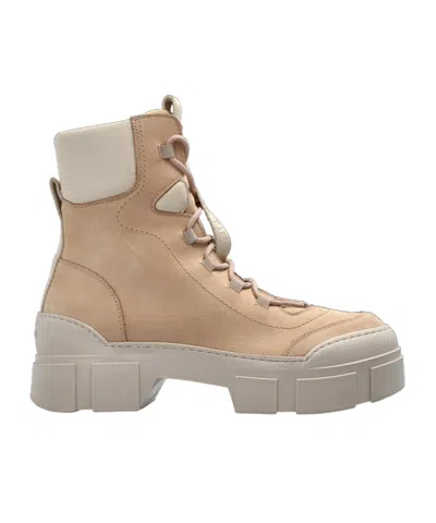 Vic Matie Round-toe Ankle Boots In Neutral