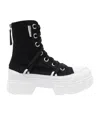 Vic Matie Round Toe High Top Casual Shoes In Black