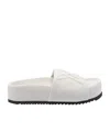 Vic Matie Round Toe Platform Sandals In White