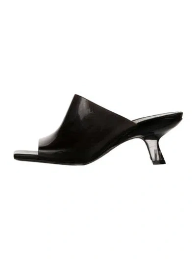 Pre-owned Vic Matie Rubber Slides In Black
