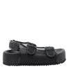 Vic Matie Tulle Sandals In Black