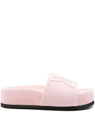 Vic Matie Almond Open Toe Sandals In Pink