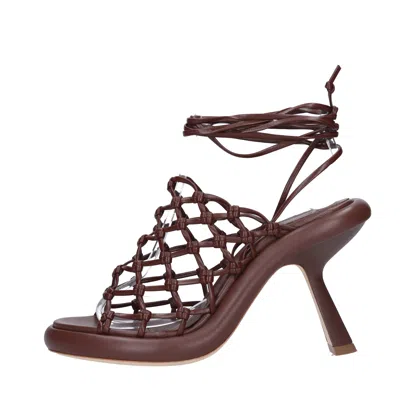 Vic Matie Sandals Brown In Marrone Marroni