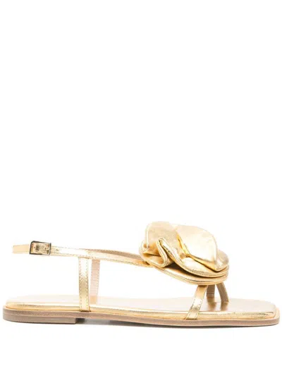 Vic Matie Sandals In Gold