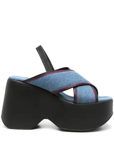 Vic Matie Sandals In Navy