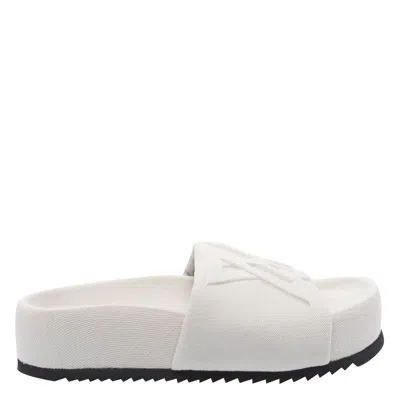 Vic Matie Denim 102 Sandals In White