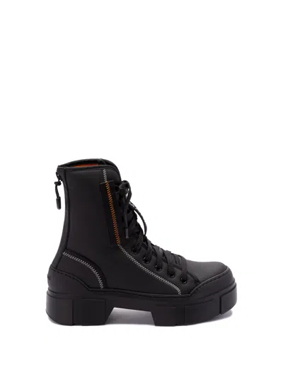 Vic Matie Scubagum Ankle-length Boots In Black  