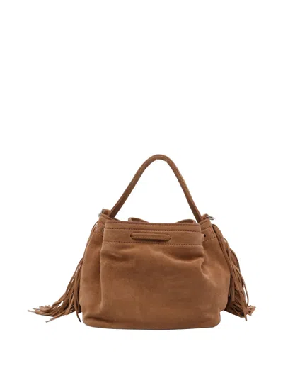 Vic Matie Sense Fringed Tote Bag In Brown