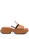 Vic Matie Open-toe High-heeled Sandals In Brown