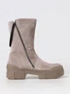 Vic Matie Taupe Brown Calf Suede Roccia Boots In Beige