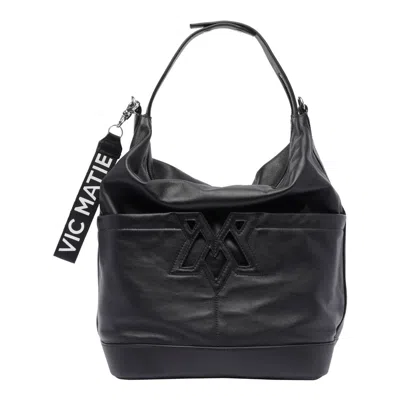 Vic Matie Shoulder Bag In Black