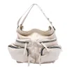 Vic Matie Top Handle Shoulder Bag In White