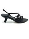 VIC MATIE SLASH SANDALS IN SOFT BLACK NAPPA