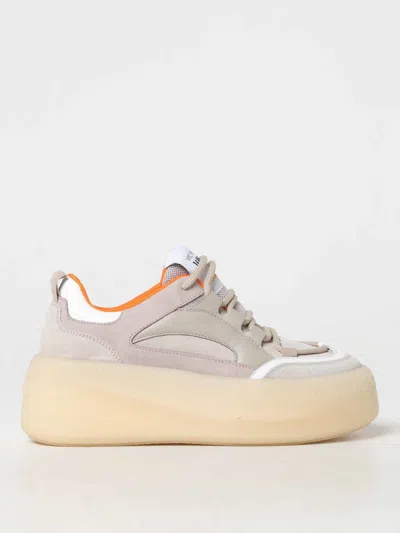 Vic Matie Panelled Platform Sneakers In Grau