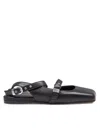 Vic Matie Square Closed Chanel Ballerina Shoe In Nappa Color Black In Black