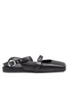 Vic Matie Square Closed Chanel Ballerina Shoe In Nappa Color Black In Black