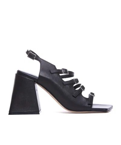 Vic Matie Pump Sandals In Black