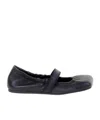 Vic Matie Square-toed Ballet Shoes In Black