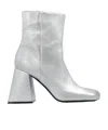 Vic Matie Leather Boots In Gray
