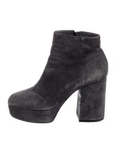 Pre-owned Vic Matie Suede Boots In Blue