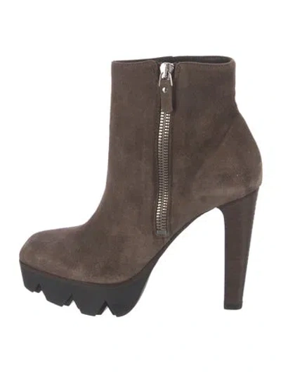 Pre-owned Vic Matie Suede Boots In Brown