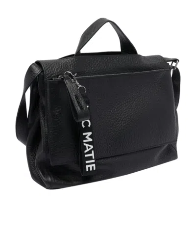 Vic Matie Top Handle Shoulder Bag In Black