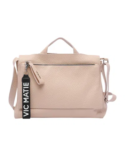Vic Matie Top Handle Shoulder Bag In Nude