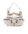Vic Matie Top Handle Shoulder Bag In White