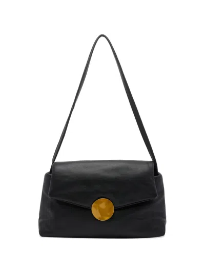 Vic Matie Travel Shoulder Bag In Black