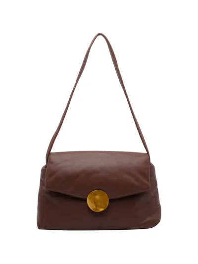 Vic Matie Travel Shoulder Bag In Brown