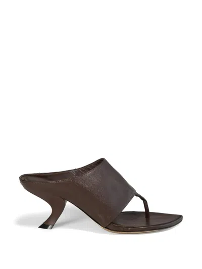 Vic Matie T-strap Sandals In Brown