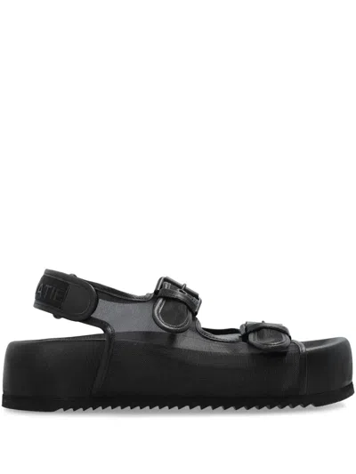 Vic Matie Tulle Sandals In Black