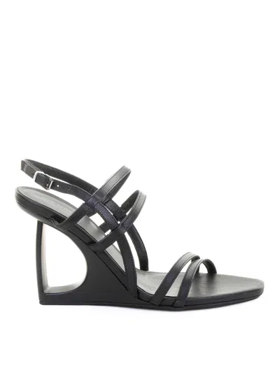 Vic Matie Vic Mati Black Sandal In Leather