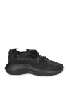 Vic Matie Vic Matiē M2m Woman Sneakers Black Size 7 Leather, Textile Fibers In Black