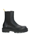 Vic Matie Vic Matiē Man Ankle Boots Black Size 10 Leather, Textile Fibers In Black
