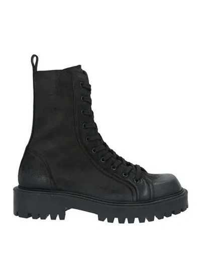 Vic Matie Vic Matiē Man Ankle Boots Black Size 8 Leather